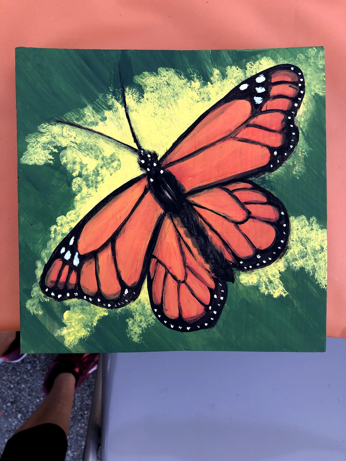 Painting of a monarch butterfly